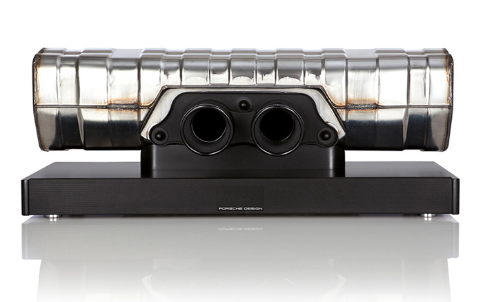 用保時捷911 GT3的排氣管做一個音箱 用保時捷911 GT3的排氣管做一個音箱